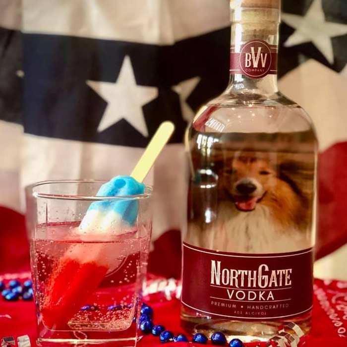 NorthGate vodka red white and blue bombpop